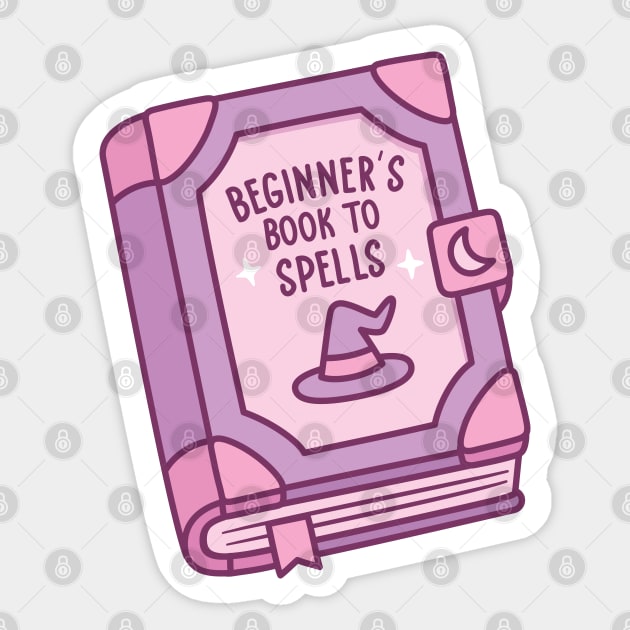 Spell Book Beginner's Book To Spells Funny Sticker by rustydoodle